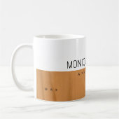 Mug son professionnel (architecte) mi-bois mi-blanc (Gauche)
