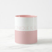 Mug Son Professionnel (architecte) mi-rose mi-blanc (Centre)