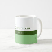 Mug son professionnel demi-blanc mi-vert (Devant droit)