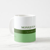 Mug son professionnel demi-blanc mi-vert (Devant gauche)