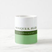 Mug son professionnel demi-blanc mi-vert (Centre)