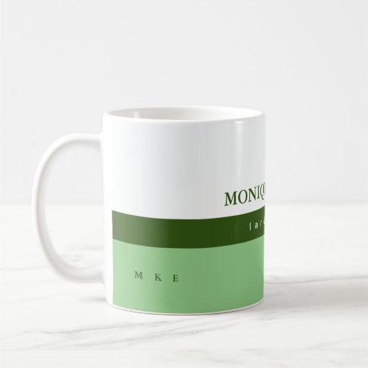 Mug son professionnel demi-blanc mi-vert (Gauche)