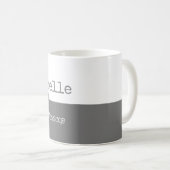 Mug son professionnel (guitariste) mi-gris mi-blanc (Devant droit)