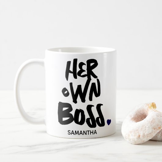 Mug Son propre patron Propriétaire d'entreprise Entrep (Avec donut)