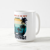 Mug Son sourire est ma maison et le surf - Surf romant (Devant droit)