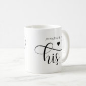 Mug Son | Typographie élégante et coeur (Devant droit)