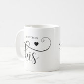 Mug Son | Typographie élégante et coeur (Devant gauche)