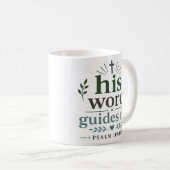 Mug Son Verbe Me Guide Encouragement Chrétien (Devant droit)