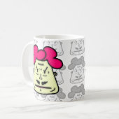 Mug Son visage de dessin animé Mustache v1-1 (Devant gauche)
