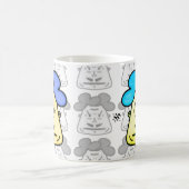 Mug Son visage de dessin animé Mustache v2-1 (Centre)