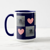 Mug Sonnerie de coeurs d'éléphant de bébé Tasse-F-par (Gauche)