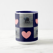 Mug Sonnerie de coeurs d'éléphant de bébé Tasse-F-par (Centre)
