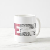 Mug Sonnet 43 personnalisable de la Saint-Valentin vin (Devant droit)