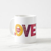 Mug Sonnet 43 personnalisable de la Saint-Valentin vin (Devant gauche)
