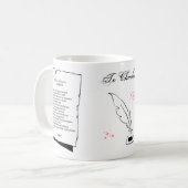 Mug Sonnet Shakespeare 6 (Devant gauche)
