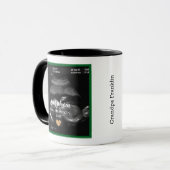 Mug Sonogramme bébé bientôt Faire-part pour grand-père (Devant gauche)