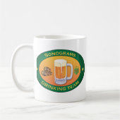 Mug Sonogrammes buvant l'équipe (Gauche)