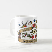 Mug Sonogrammes vivants d'amour (Devant gauche)