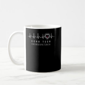 Mug Sonographe RDCS Cardiac Echo Tech Heartbeat Cadeau