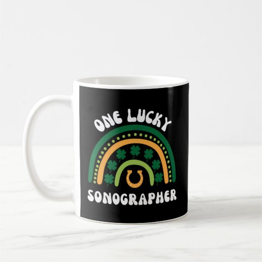 Mug Sonographe Ultrasonicien Technicien Saint Patrick' (Gauche)
