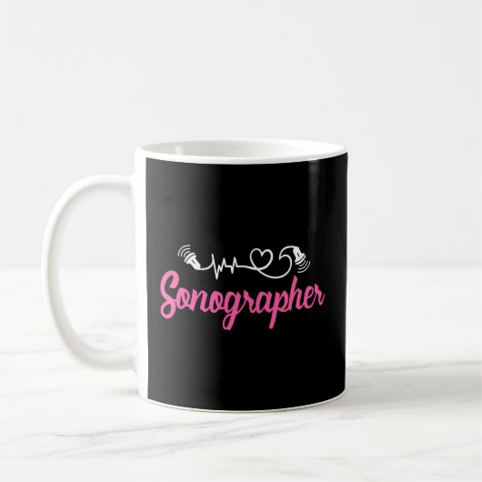 Mug Sonographe Ultrasound Technicien en Sonographie (Gauche)
