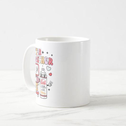 Mug Sonographe Valentines Jour Ultrasons Technologue (Devant gauche)