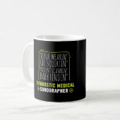 Mug Sonographer Scrub Porter Ultrasound Tech Cadeau (Devant gauche)