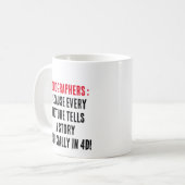 Mug Sonographes : Parce que chaque photo raconte une h (Devant gauche)