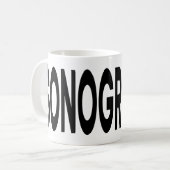 Mug SONOGRAPHIE Typographie Cadeau d'échographie (Devant gauche)
