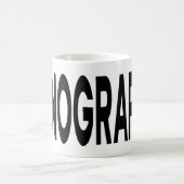 Mug SONOGRAPHIE Typographie Cadeau d'échographie (Centre)