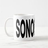 Mug SONOGRAPHIE Typographie Cadeau d'échographie (Gauche)