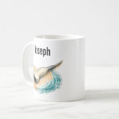 Mug Sonography Probe Sound Waves Custom Text (Devant gauche)