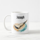 Mug Sonography Probe Sound Waves Custom Text (Gauche)