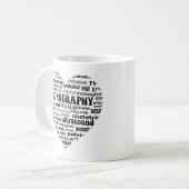 Mug Sonography Specialty Black Heart Sonographer Gift (Devant gauche)