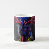 Mug Sons D'Un Coeur Bleu Anatomique Science Art (Centre)