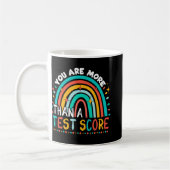 Mug Sont Plus Qu'Un Test Score Cool Rainbow Test Day T (Gauche)