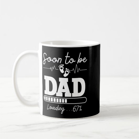 Mug Soon To Be Dad 2026 Loading 67% New Baby Pregnancy (Gauche)