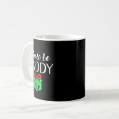 Mug Soon To Be Daddy Christmas Funny Pregnancy Announc (Devant gauche)