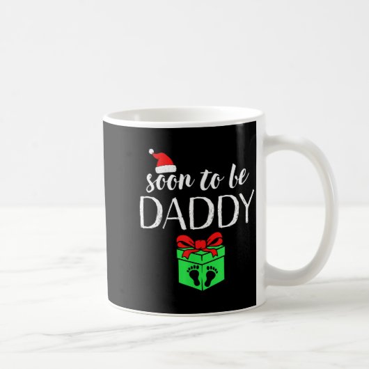 Mug Soon To Be Daddy Christmas Funny Pregnancy Announc (Droite)