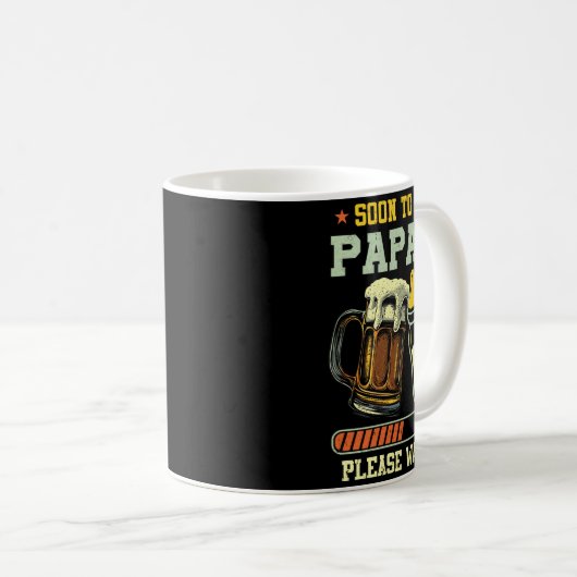 Mug Soon To Be Papaw Est 2025 Pregnancy Announcement L (Devant droit)
