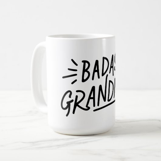 Mug Sophistication fine : Grand-mère en Badass (Devant gauche)