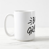 Mug Sophistication fine : Grand-mère en Badass (Gauche)