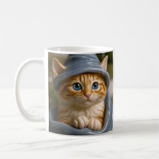 Mug Sorcier Chat Orange (Gauche)