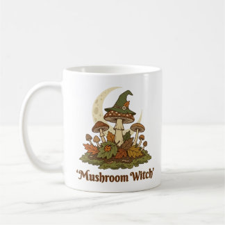Mug Sorcière aux champignons Goblincore Automne Hallow