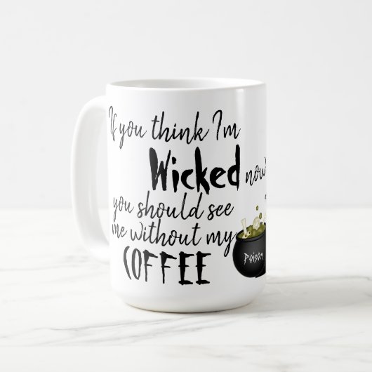 Mug Sorcière avec devis (Devant gauche)