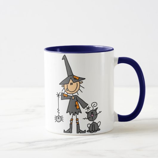 Mug Sorcière avec le chat noir (Droite)