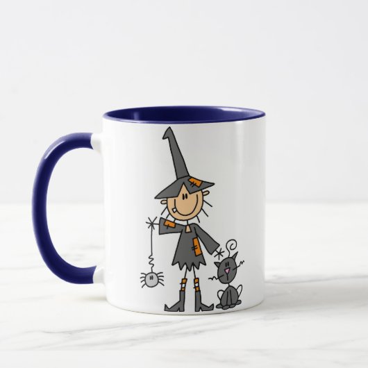 Mug Sorcière avec le chat noir (Gauche)