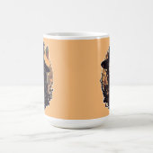 Mug Sorcière avec le chat noir halloween (Centre)