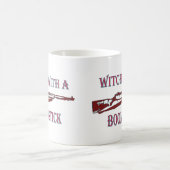 Mug Sorcière avec un boomstick 2 (Centre)