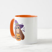 Mug Sorcière Bigfoot avec Halloween citrouille (Devant gauche)